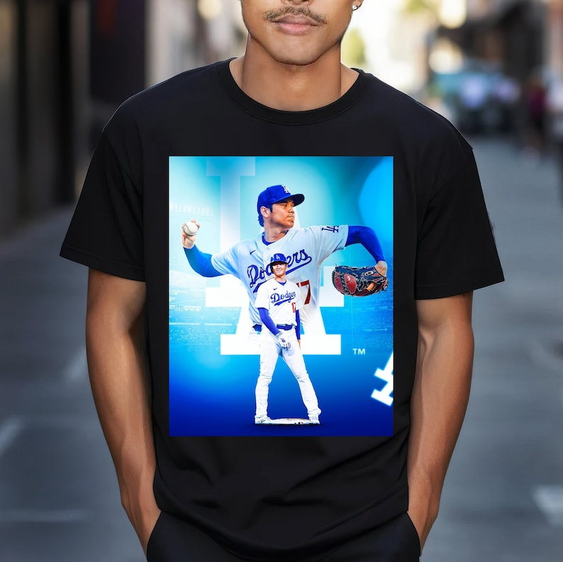 Shohei Ohtani Los Angeles Dodgers Vintage Shirt LA Dodgers Merch Dodgers Graphic Tee Shirt Handmade Clothing Los Angeles Dodgers Othani LA