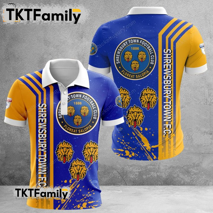 Shrewsbury Town 3D Polo Shirt TKT Familys