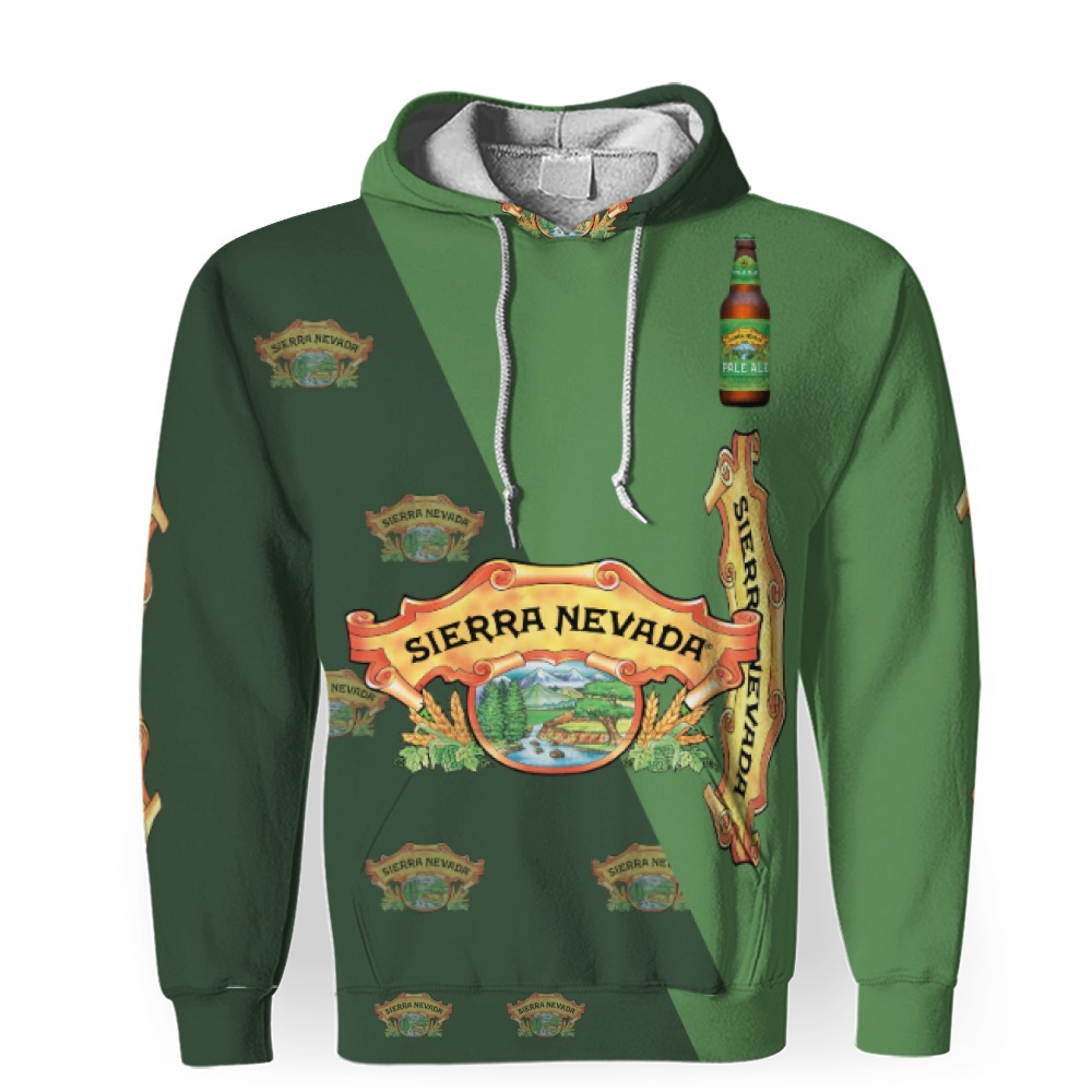 Sierra Nevada Beers Beers And Whiskey Pattern Logo-3D Unisex Hoodie