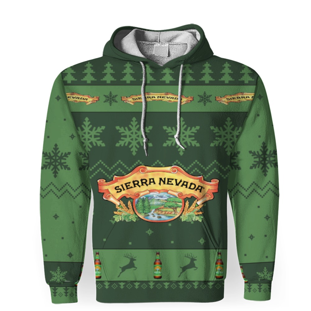 Sierra Nevada Beers Merry Christmas Unisex Gift Fan-3D Unisex Hoodie