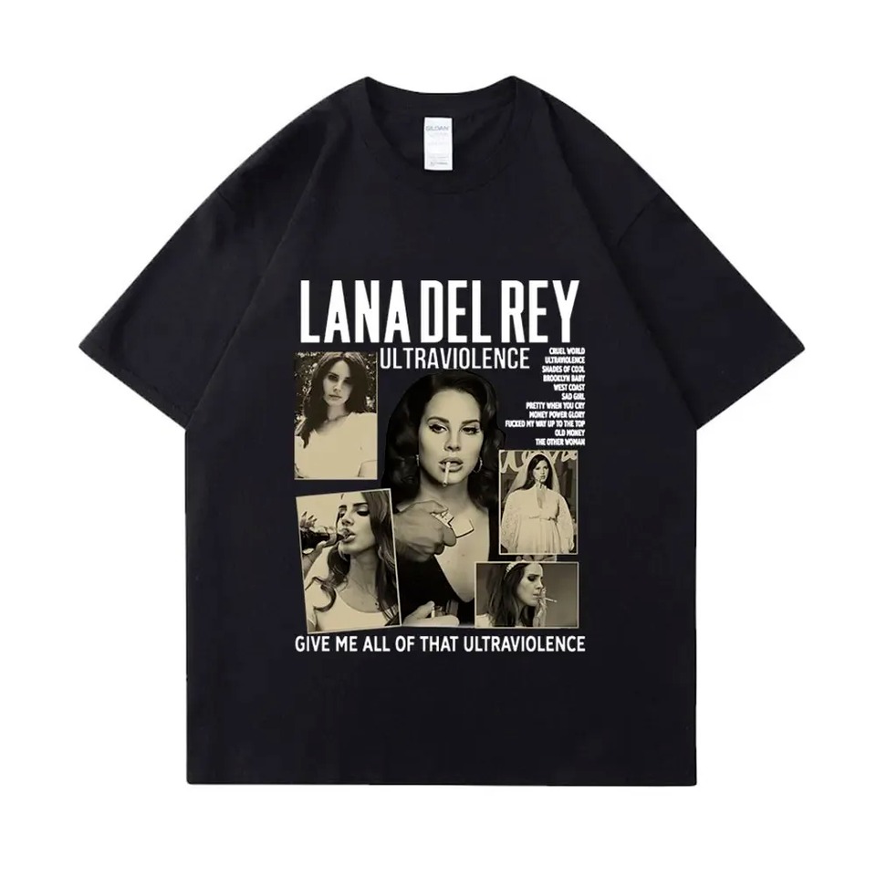 Singer Lana Del Rey Album Graphic T-Shirt Men Women Tee Cotton Short Sleeve T Sh