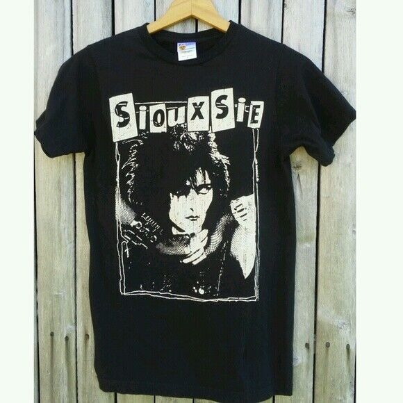 Siouxsie And The Banshees Black Short Sleeve Cotton T-shirt Unisex