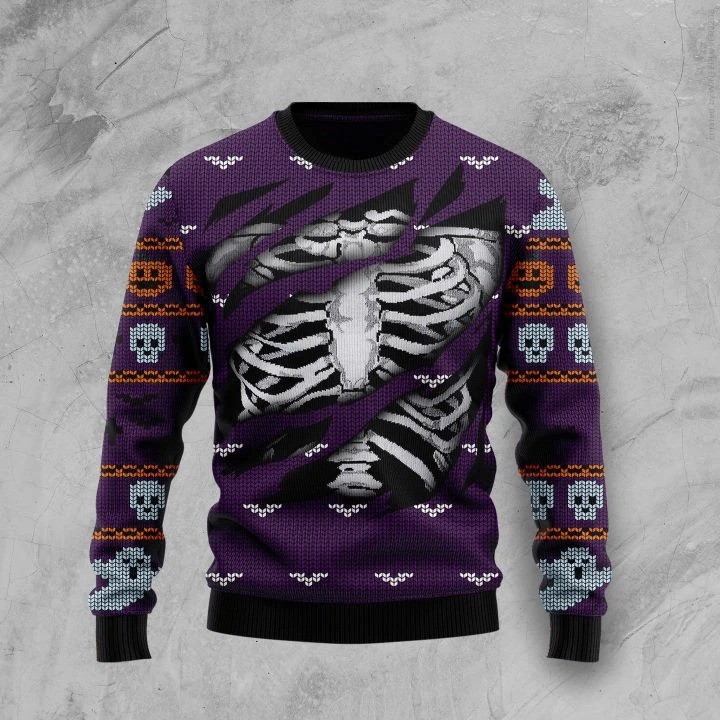 Skeleton Ugly Christmas Sweater