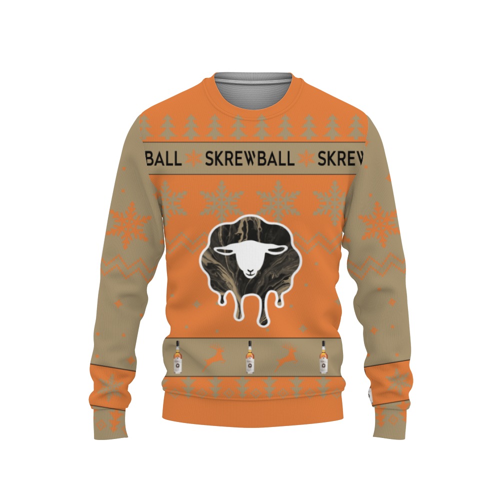 Skrewball Whiskey Merry Christmas Unisex Gift Fan-3D Sweatshirt