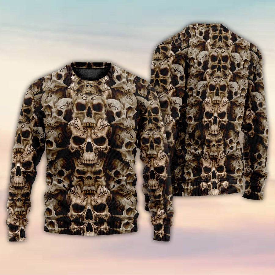 Skull Dark Inside Everyone - Sweater - Ugly Christmas Sweaters