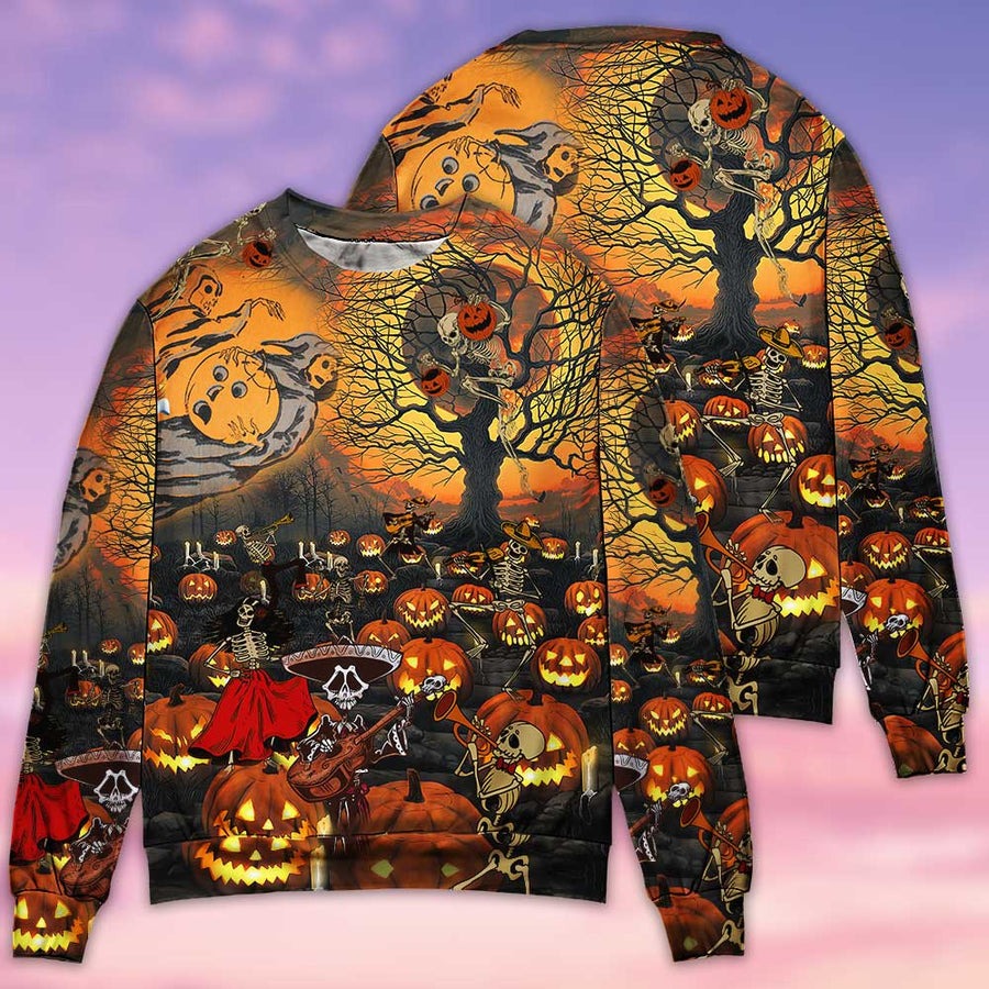 Skull Halloween Skull Darkness - Sweater - Ugly Christmas Sweaters