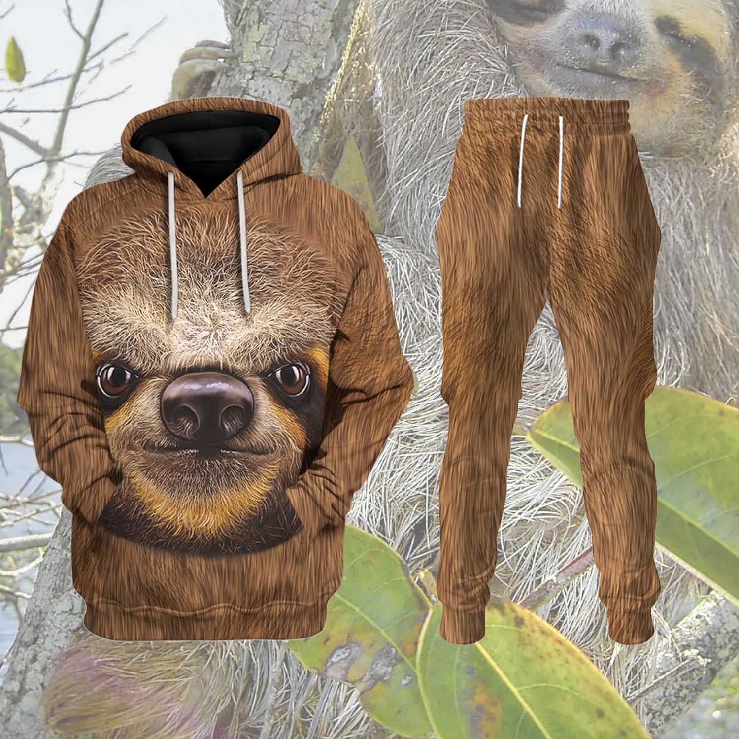 Sloth Animal Cosplay track suit 