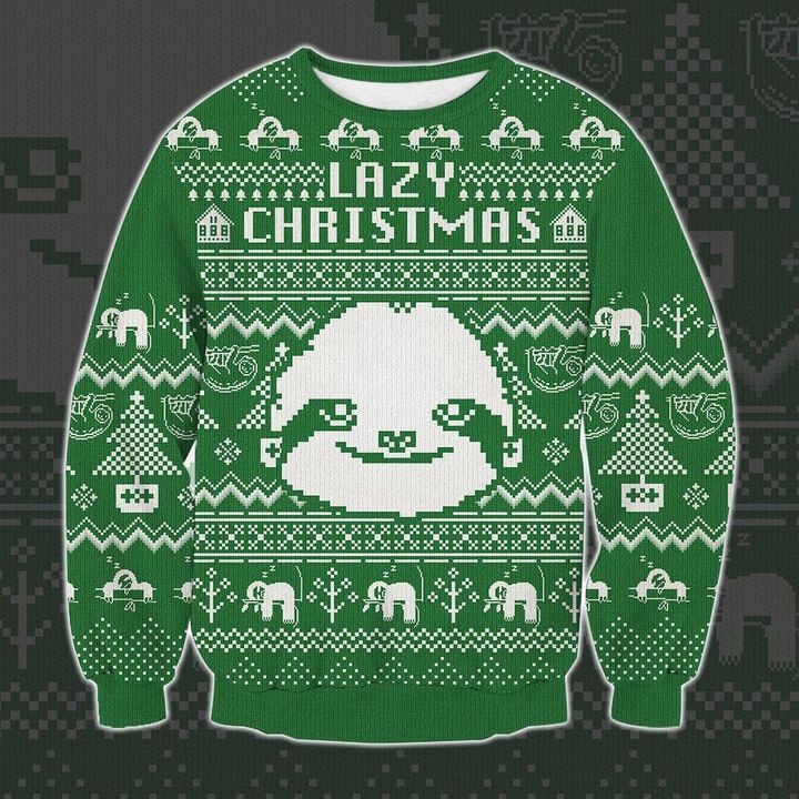 Sloth Lazy Ugly Christmas Sweater