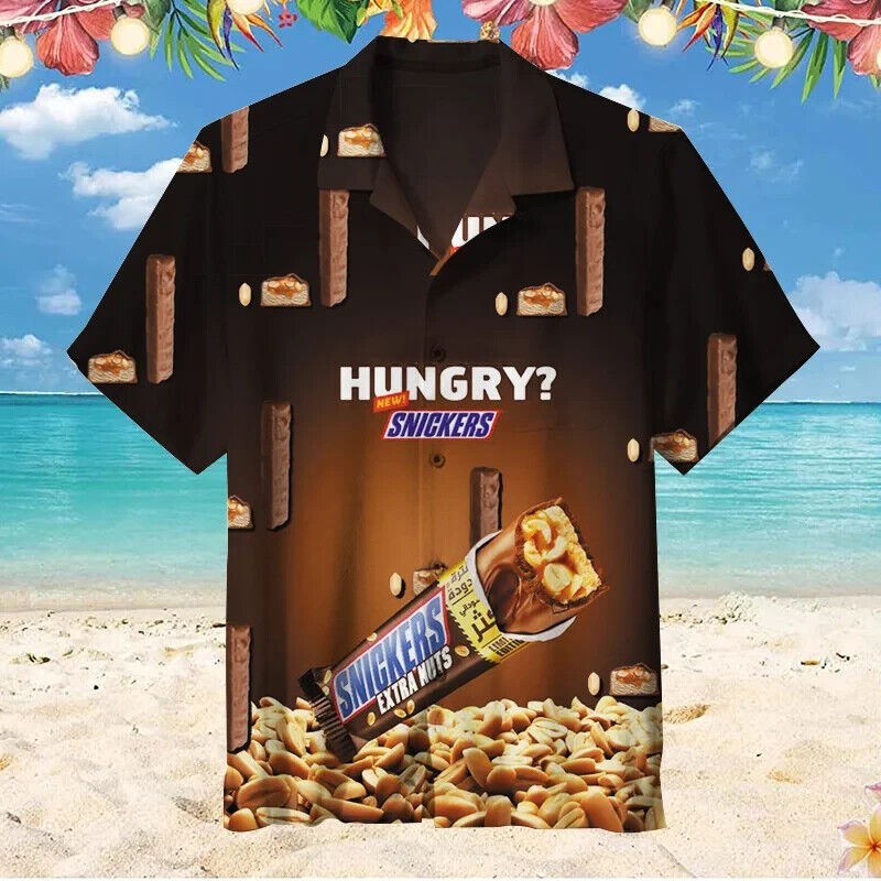 Snickers - Unisex Hawaiian Shirt, Gift For Men, S-5XL US Size, 2 Styles