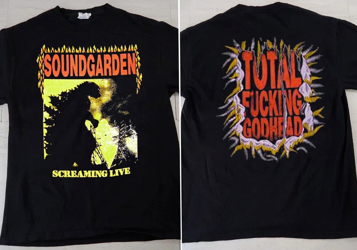 Soundgarden Screamingg Live 1989-90 T-Shirt, Total F^cking Godhead shirt
