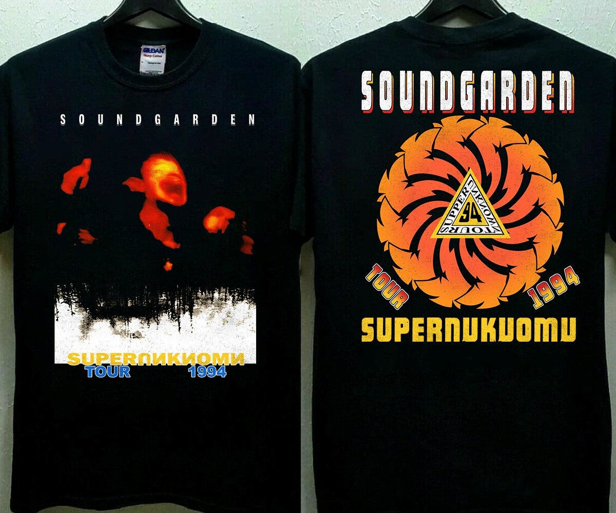 Soundgarden T Shirt Tour 1994 Superunkown reprint 2 sided classic tee