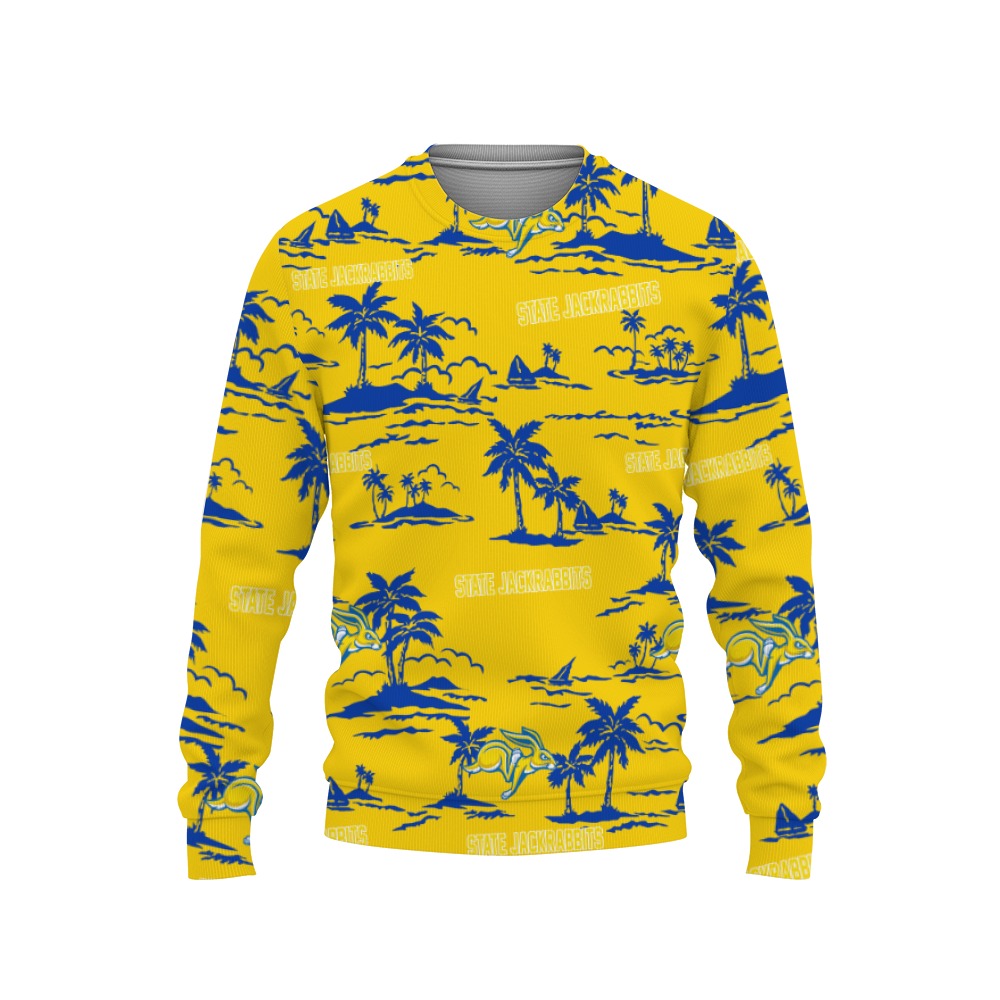 South Dakota State Jackrabbits Hawaiian Aloha Hawaii Beach-3D Sweatshirt