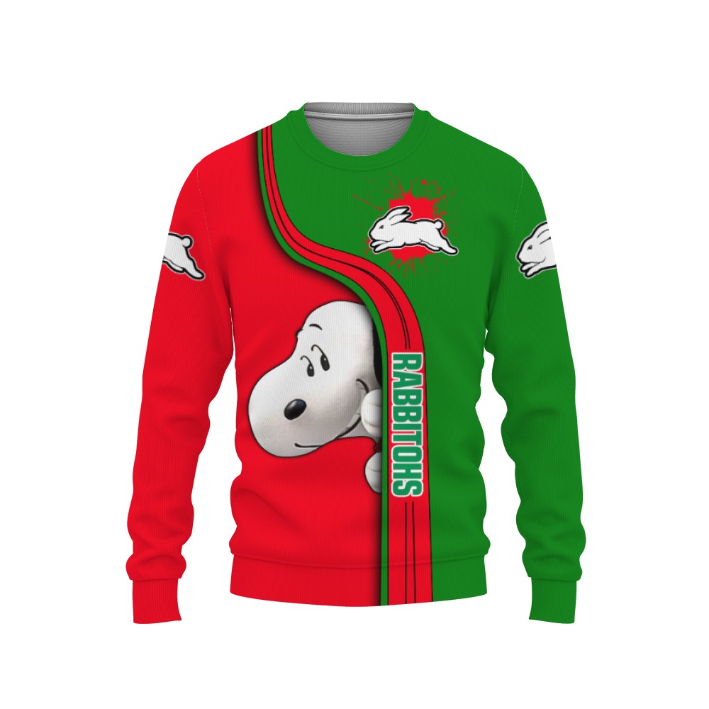 South Sydney Rabbitohs Snoopy Sports Football Shirt-3D Sweatshirt