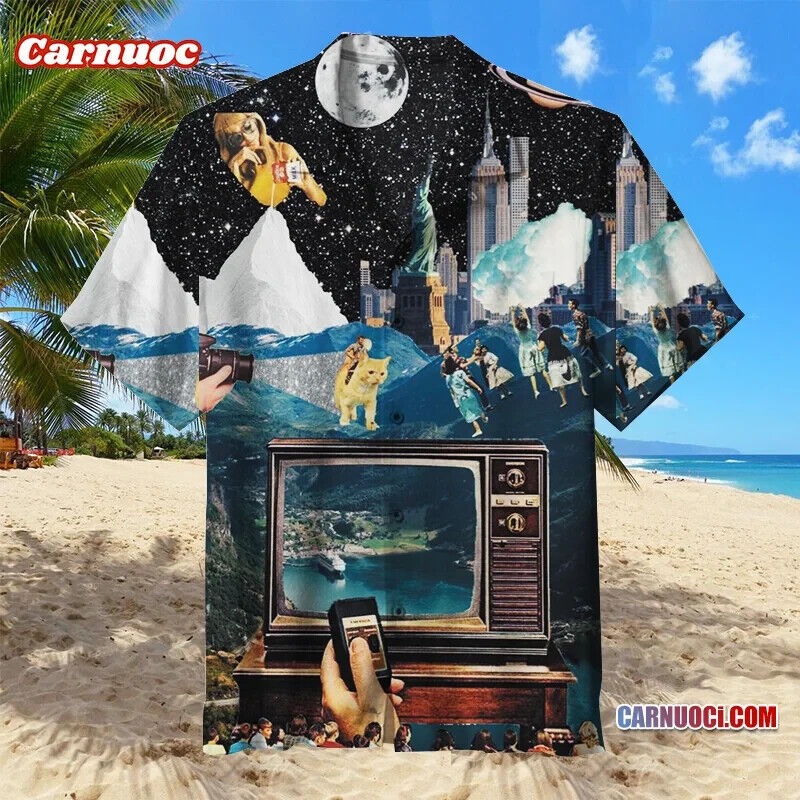 Space Vintage Hawaiian Shirt, Gift For Men and Women S-5XL US Size