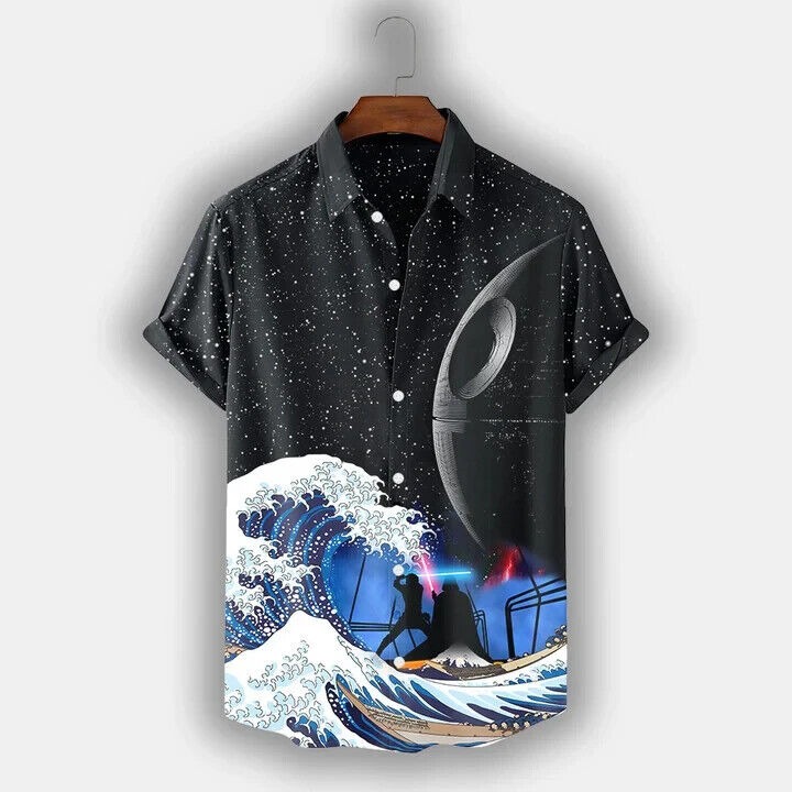 Spaceship 3D Hawaiian Shirt SW-10012, Gift For Men, Birthday Gift, S-5XL US Size