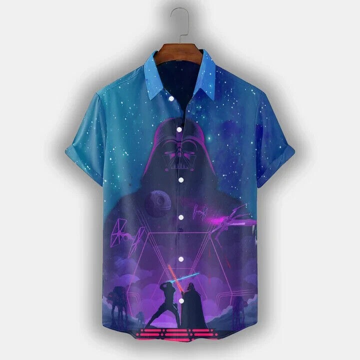 Spaceship 3D Hawaiian Shirt SW-10041, Gift For Men, Birthday Gift, S-5XL US Size