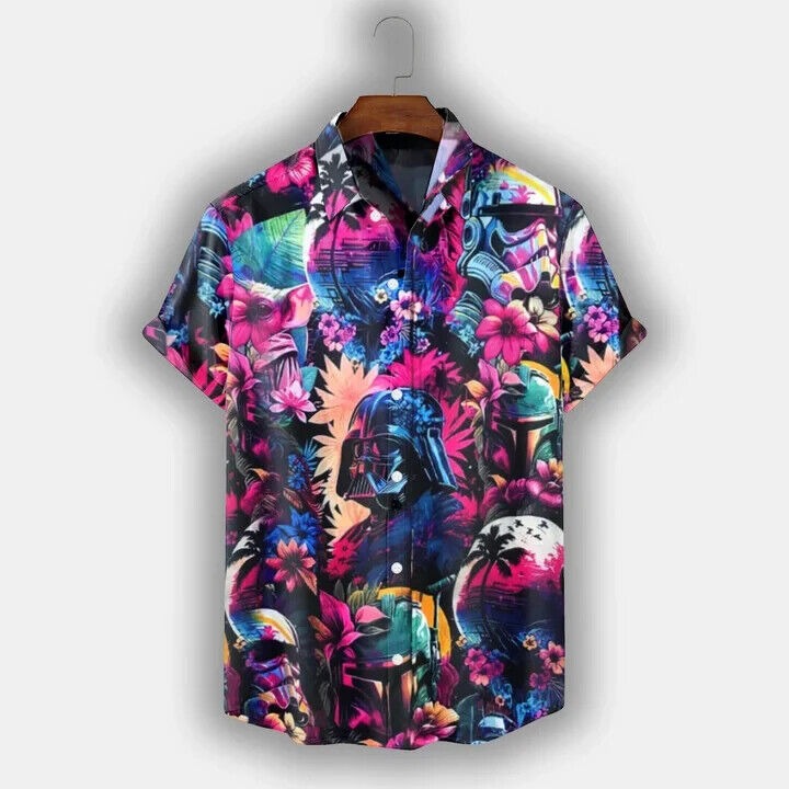 Spaceship 3D Hawaiian Shirt SW-10043, Gift For Men, Birthday Gift, S-5XL US Size