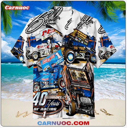 Sprint Car Unisex Hawaiian Shirt, Gift For Men, S-5XL US Size