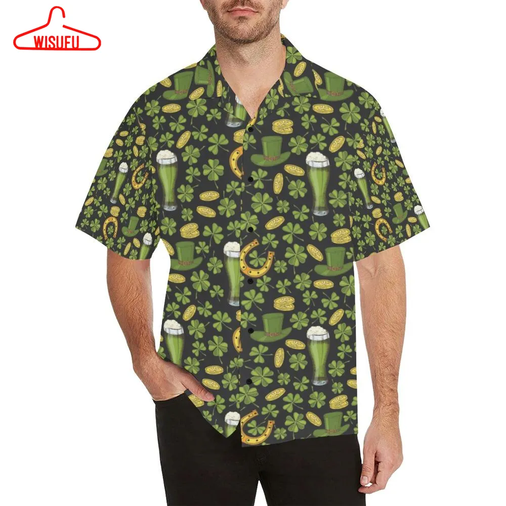 St Patricks Day Print Design Lks307 Hawaiian Shirt, Saint Patrick's Day Gift Ideas, New Fashion Gifts