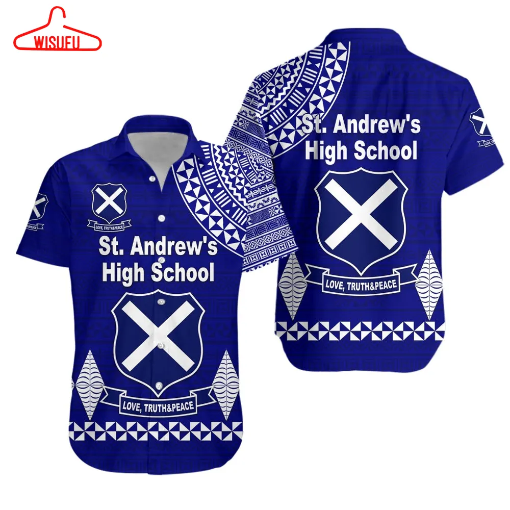 St. AndrewÂs High School Hawaiian Shirt Simple Style Lt8, New Hawaiian Holiday Outfits, New Fashion Gifts