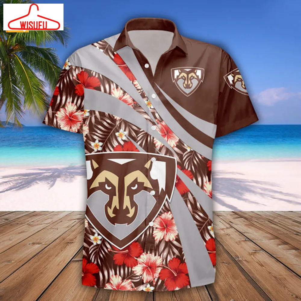 St. Bonaventure Bonnies Hibiscus Sport Hawaiian Shirt, New Fashion Gifts