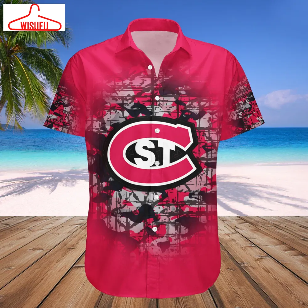 St. Cloud State Huskies Camouflage Vintage Hawaiian Shirt, New Fashion Gifts