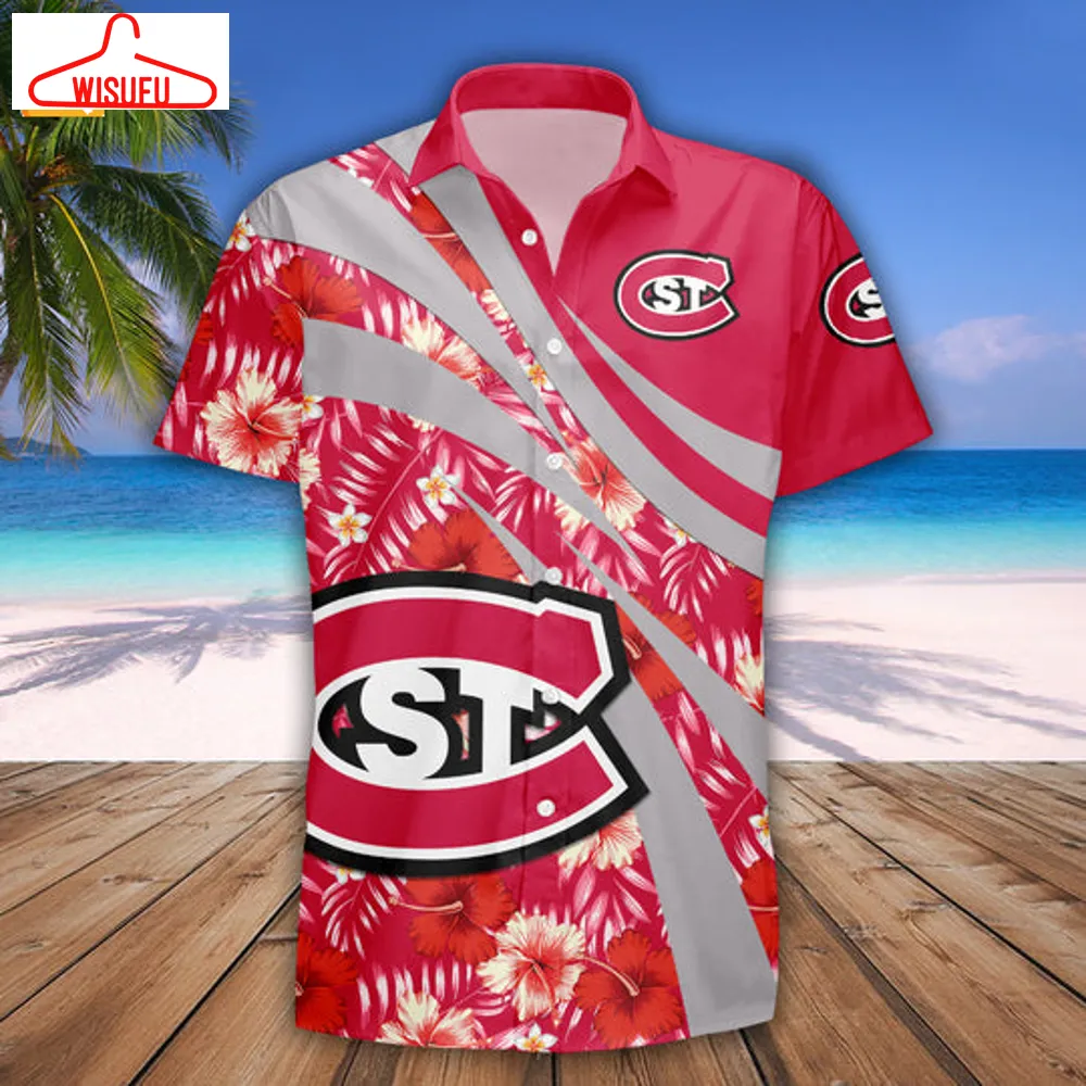 St. Cloud State Huskies Hibiscus Sport Hawaiian Shirt, New Fashion Gifts