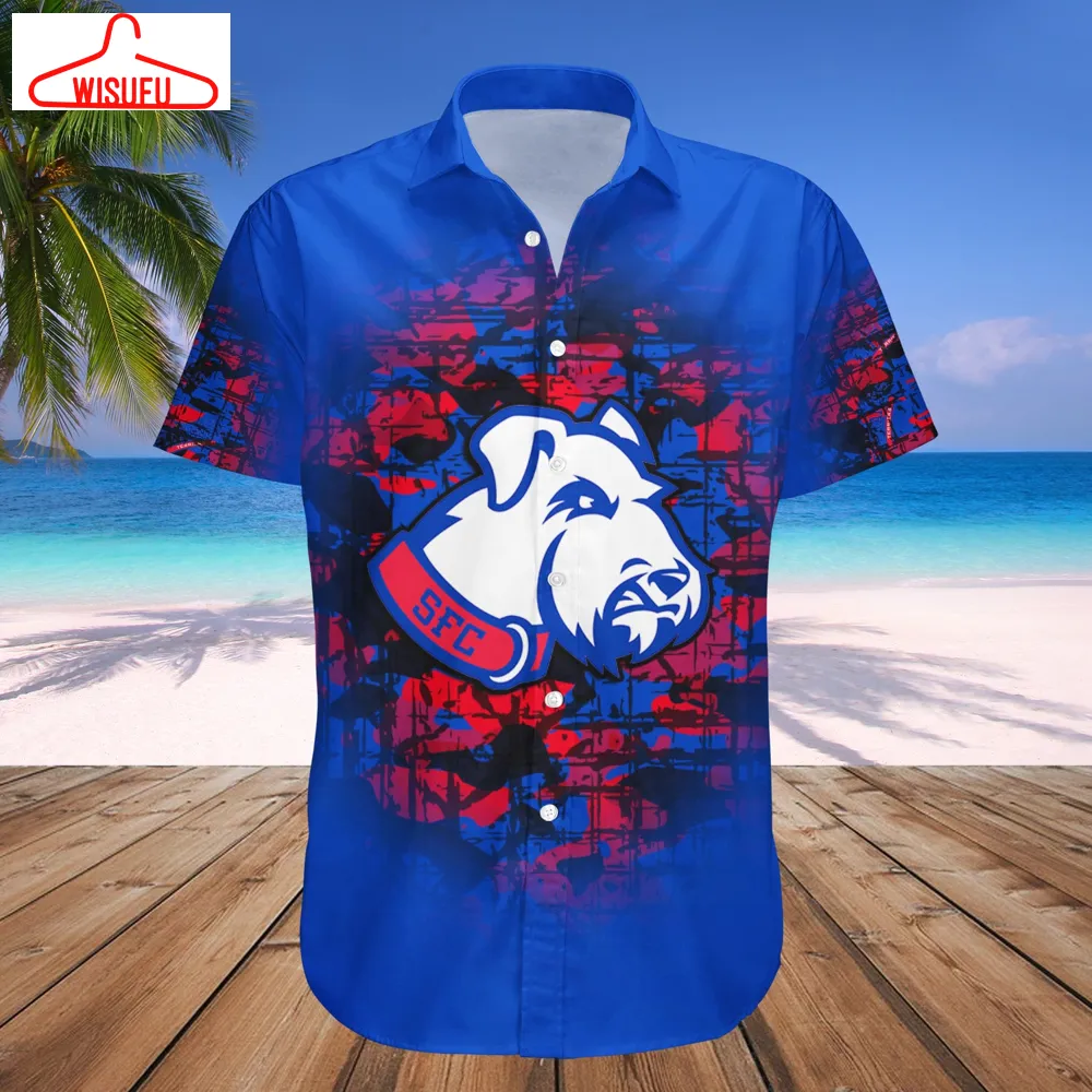 St. Francis Brooklyn Terriers Camouflage Vintage Hawaiian Shirt, New Fashion Gifts