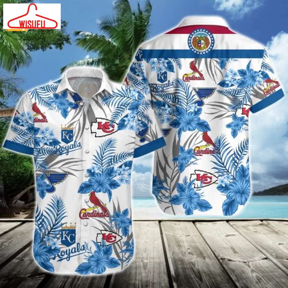 St. Lo-uis Cardinals Kansas City Chiefs St. L-ouis Blues Kansas City Royals Hawaiian Shirt, New Fashion Gifts