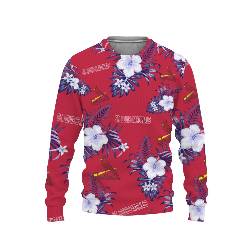 St. Louis Cardinals Tropical Hawaii Sport Hawaiian-3D Sweatshirt