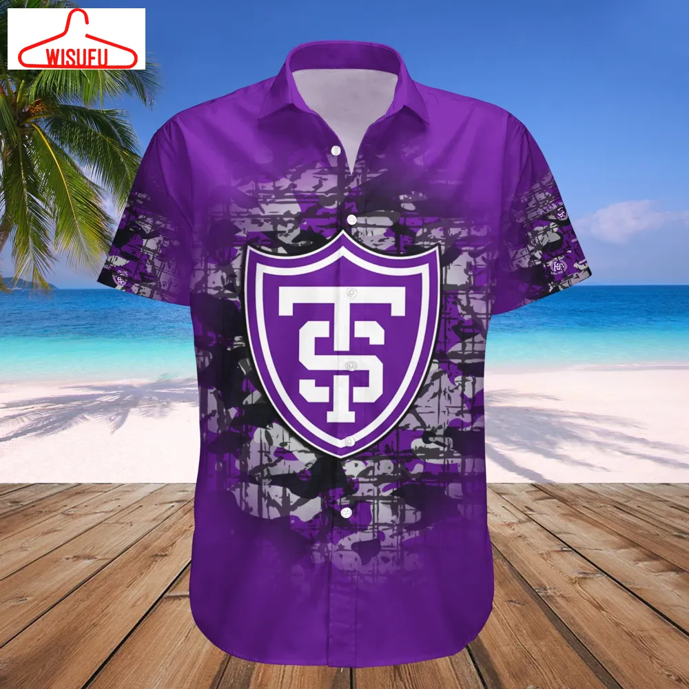 St. Thomas Tommies Camouflage Vintage Hawaiian Shirt, New Fashion Gifts