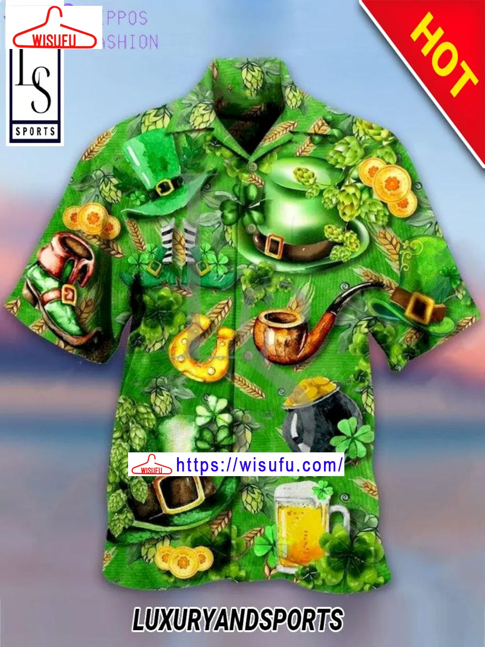 St.patrickÃ¢â¬â¢s Day Symbol Hawaiian Shirt, New Fashion Gifts