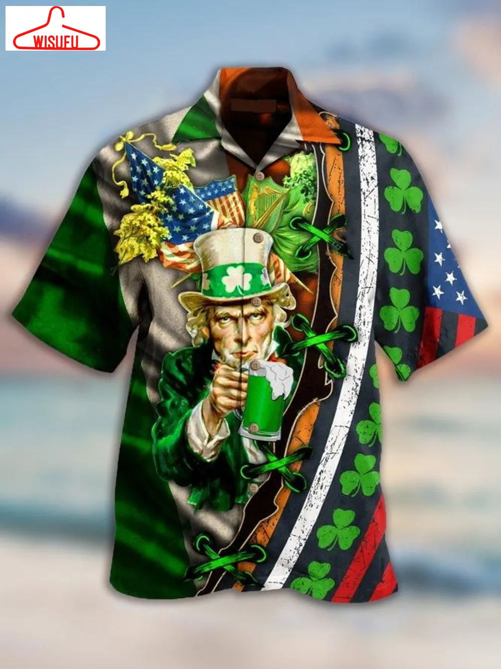 St.patrick's Day Hawaiian Shirt - Unisex - Adult - Hw2407, Saint Patrick's Day Gift Ideas, New Fashion Gifts