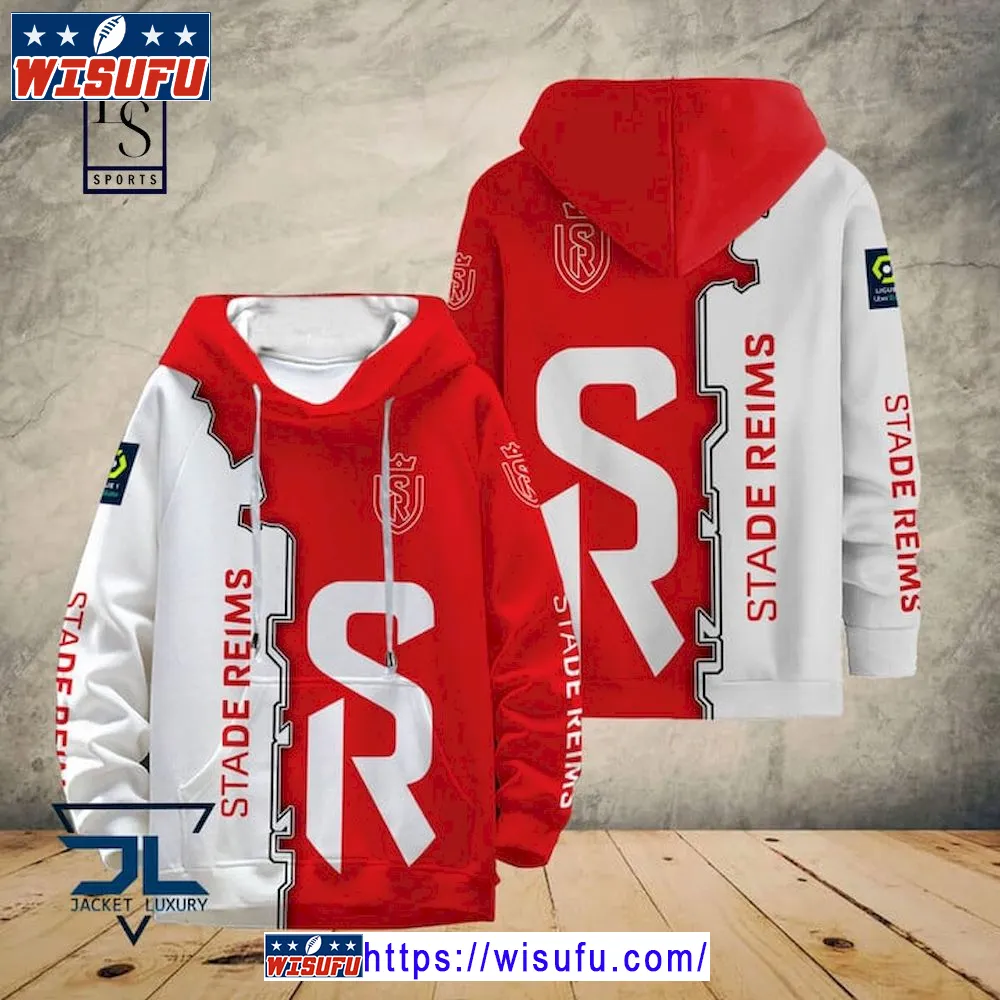 Stade De Reims Ligue 1 Hoodie 3d