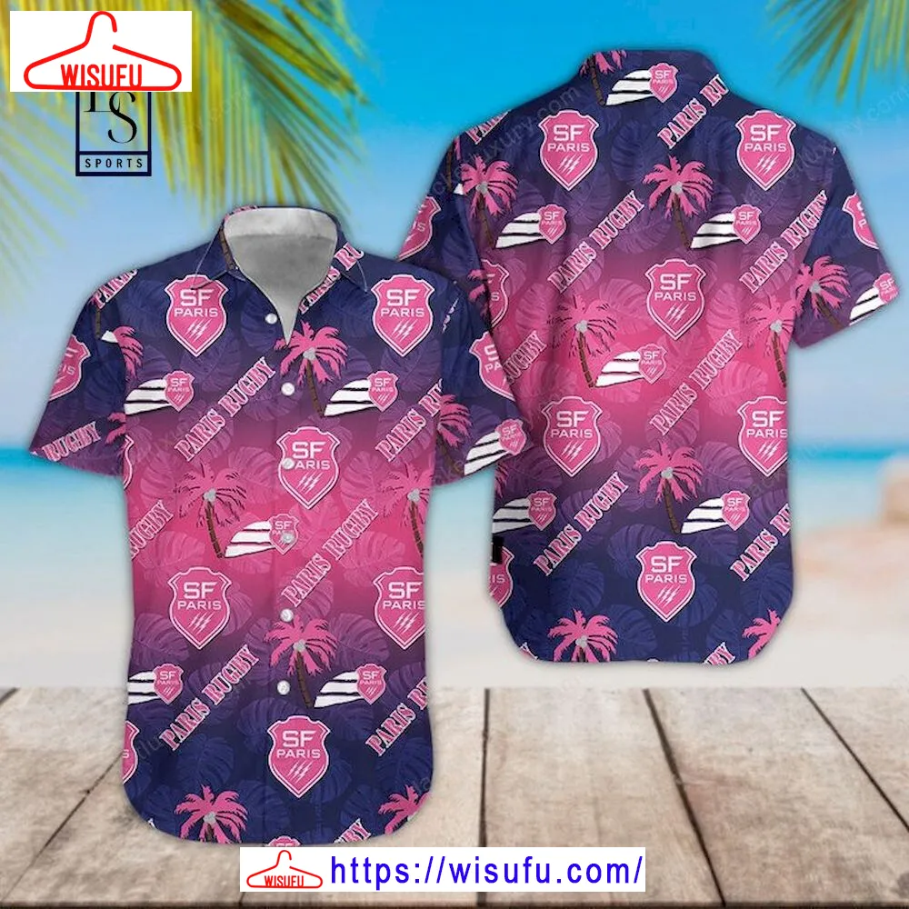 Stade Francais 3d Hawaiian Shirt, New Fashion Gifts