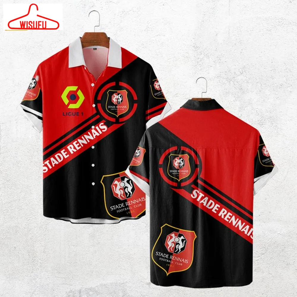 Stade Rennais Fc Ligue 1 Hawaiian Shirt, New Fashion Gifts