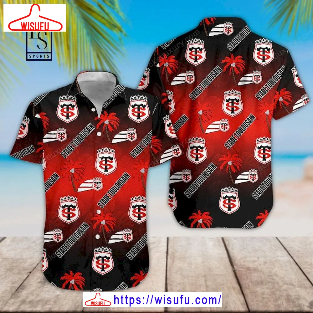 Stade Toulousain 3d Hawaiian Shirt, New Fashion Gifts