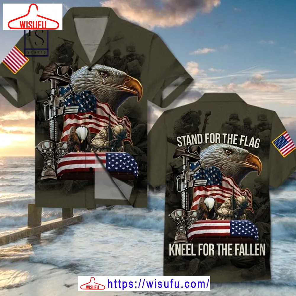 Stand For The Flag Kneel For The Fallen Hawaiian Shirt, New Fashion Gifts