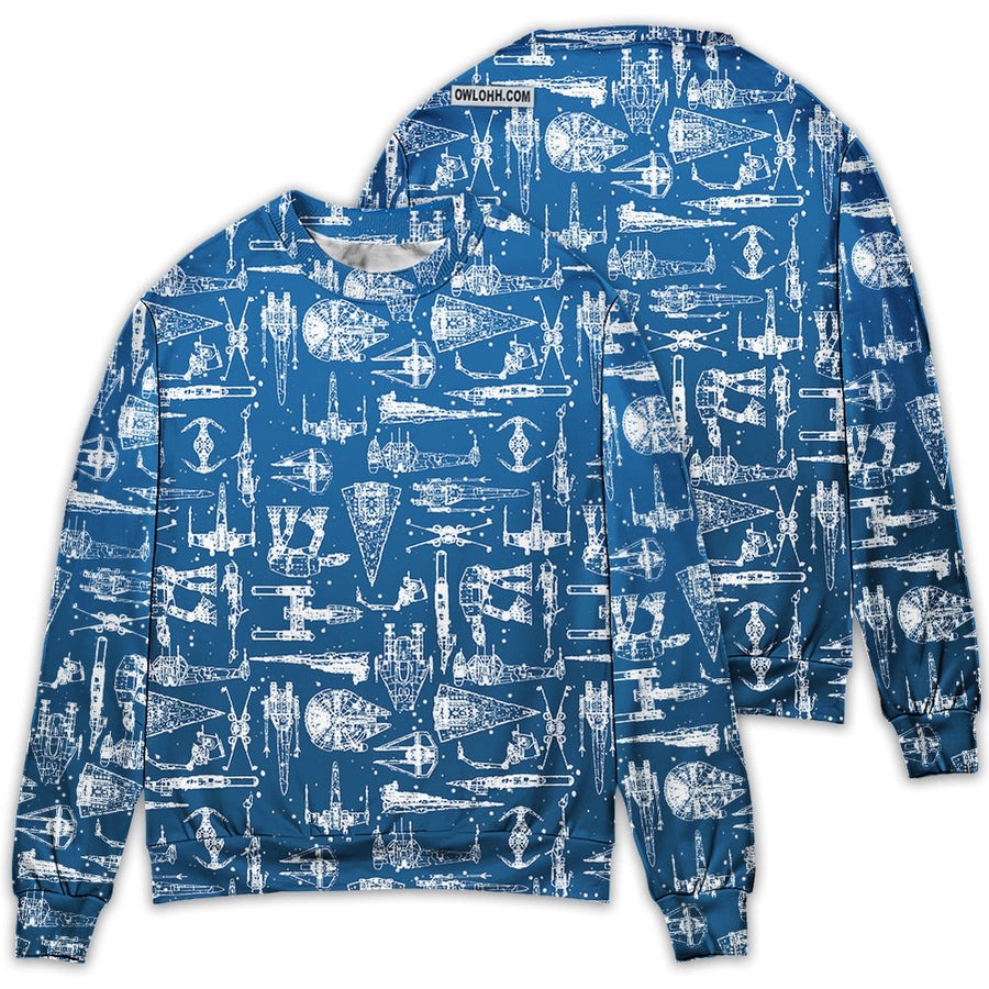 Star Trek Space Ships - Sweater