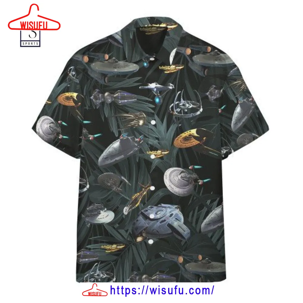 Star Trek Space Ships Lost In The Forest Hawaiian Shirt, New Fashion Gifts