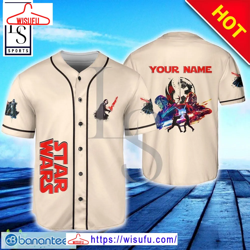 Star Wars Disturbance In The Force Custom Name Baseball Jersey, New Fashion Gifts