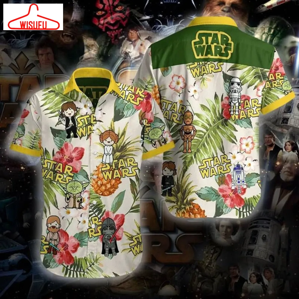 Star Wars Hawaiian Graphic Print Short Sleeve Hawaiian Casual Shirt Size S - 5xl, New Fashion, Best Gift Ideas, New Fashion Gifts