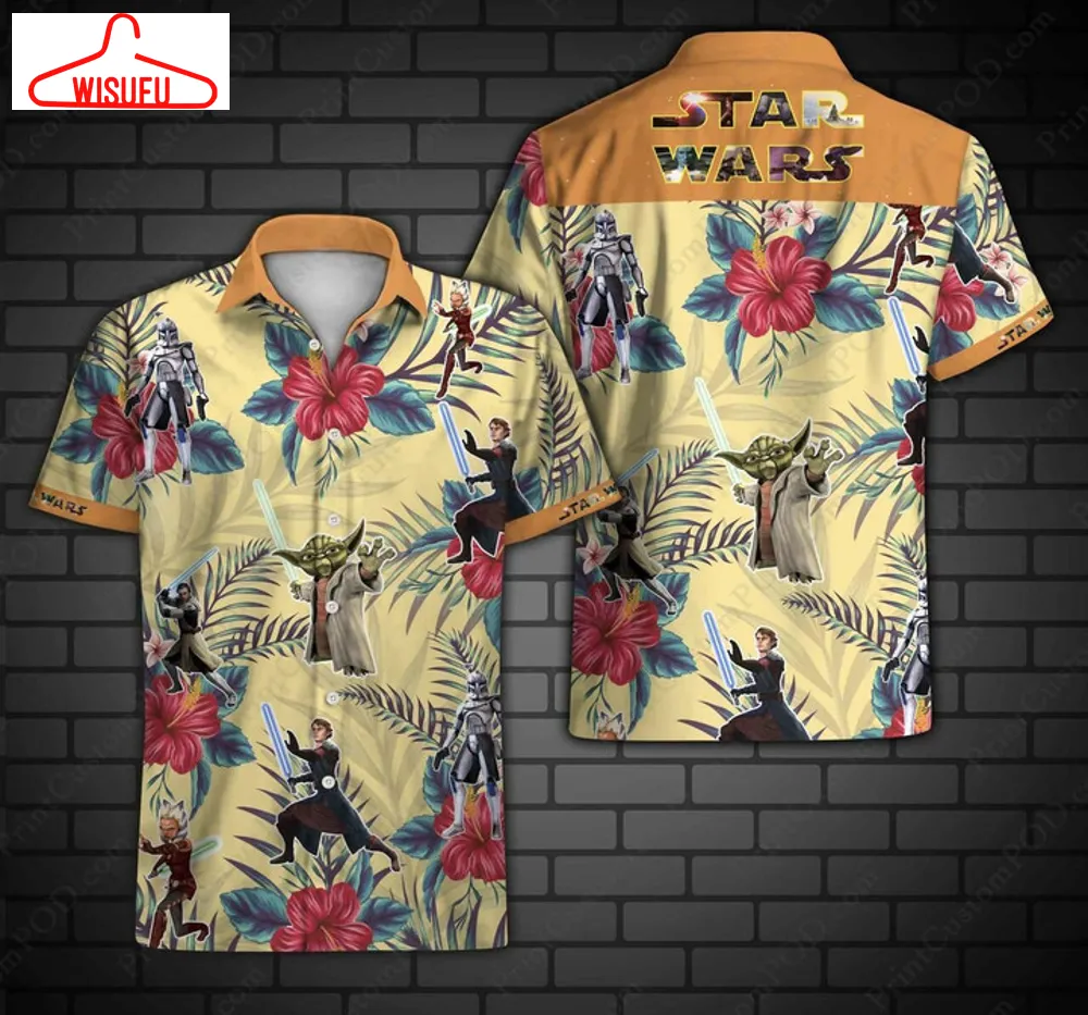 Star Wars Hawaiian Ii Graphic Print Short Sleeve Hawaiian Casual Shirt Size S - 5xl, New Fashion, Best Gift Ideas, New Fashion Gifts