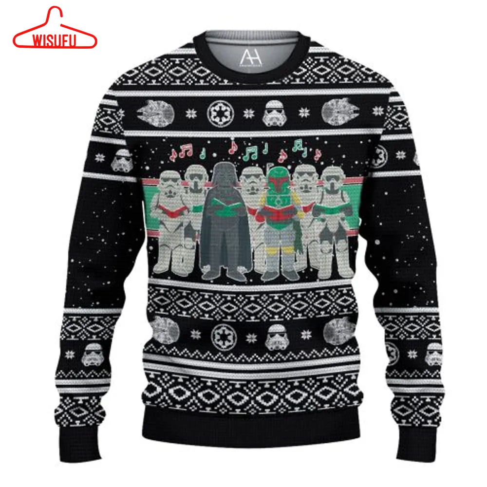 Star Wars Pattern Ugly Christmas Sweater