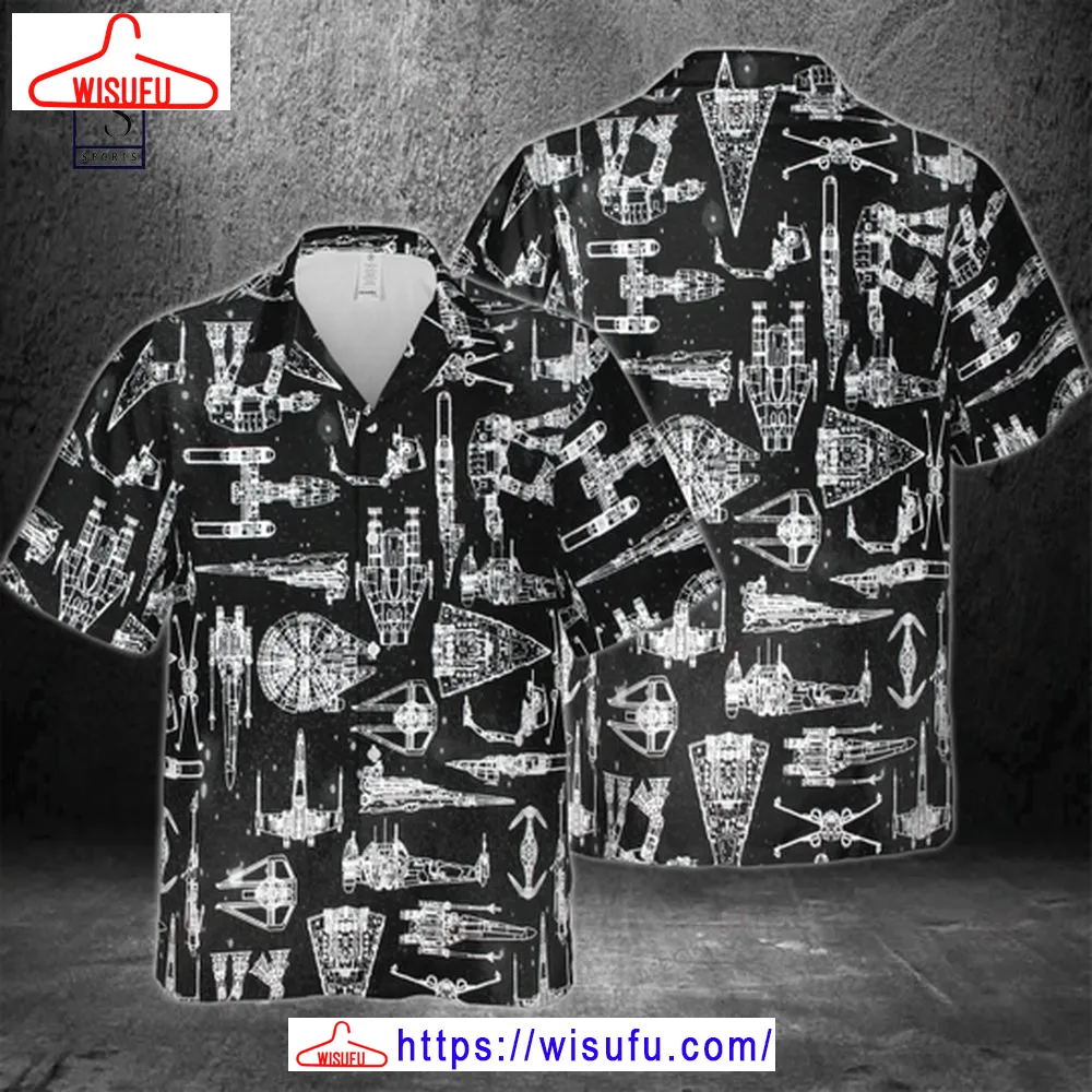 Star Wars Space Ship Hawaiian Shirt, New Fashion Gifts