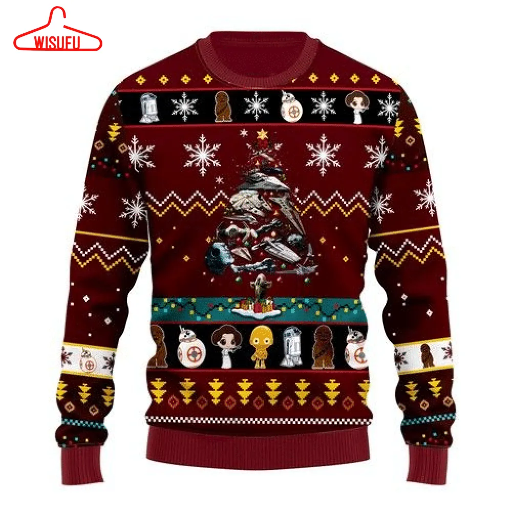 Star Wars Trips Christmas Ugly Sweater Gifts, Star Wars Gift Fan Ugly Sweater