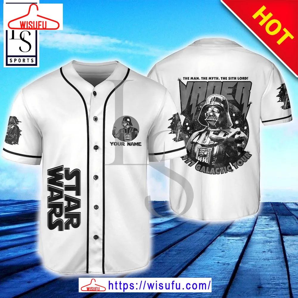 Star Wars Vader 1977 Galactic Tour Baseball Jersey, New Fashion Gifts