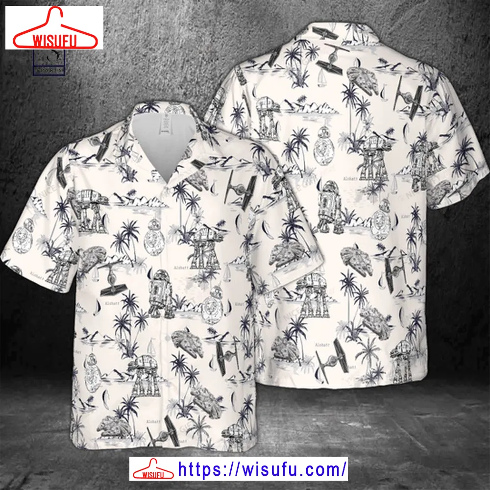 Star Wars White Hawaiian Shirt, New Fashion Gifts