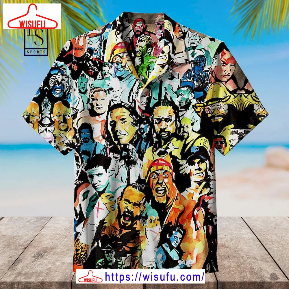 Star Wrestler Wwe Hawaiian Shirt, New Fashion Gifts