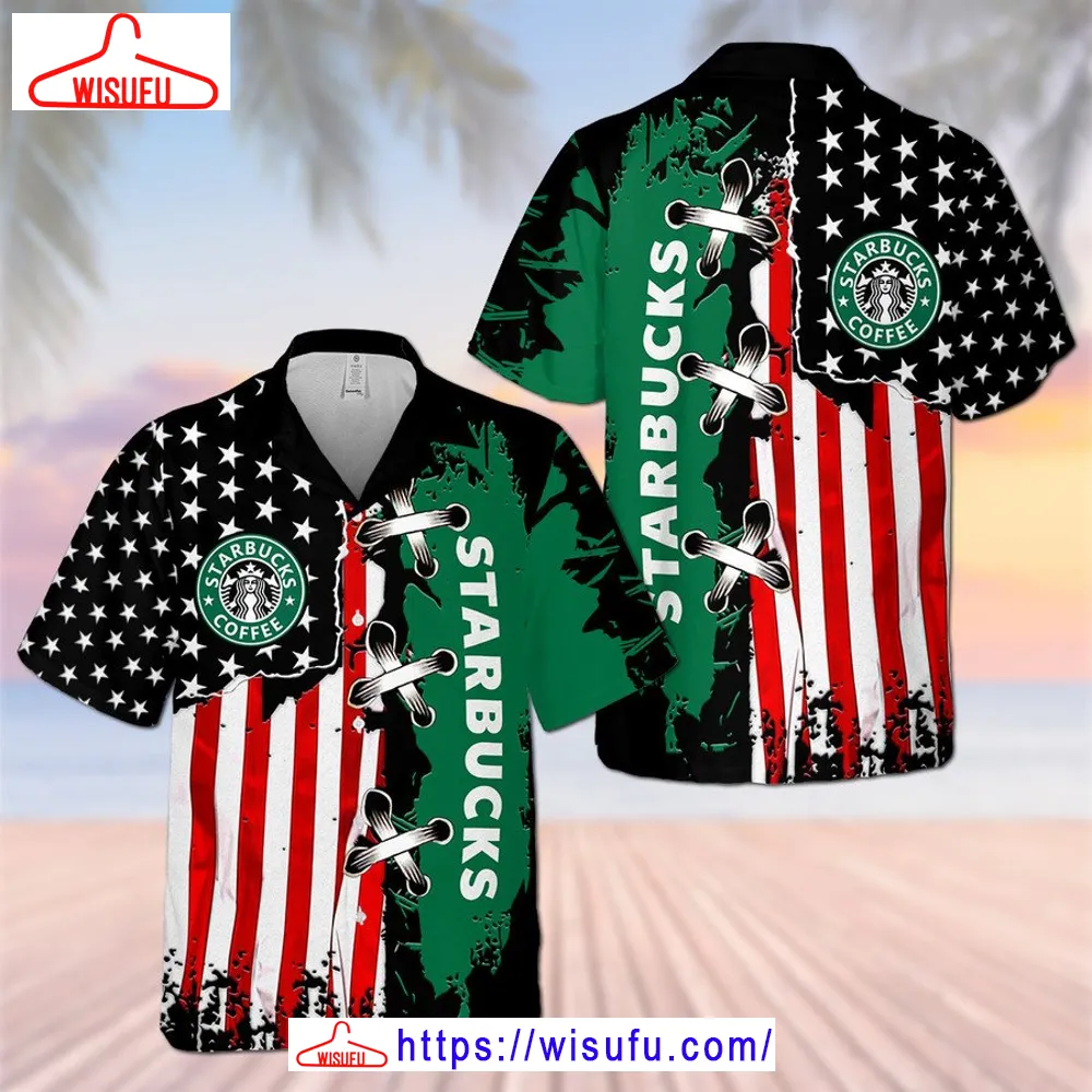 Starbucks Coffee Flag Hawaiian Shirt, New Fashion Gifts